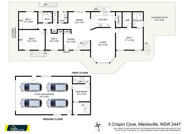 Floorplan of Homely house listing, 3 Crispin Cove, Macksville NSW 2447