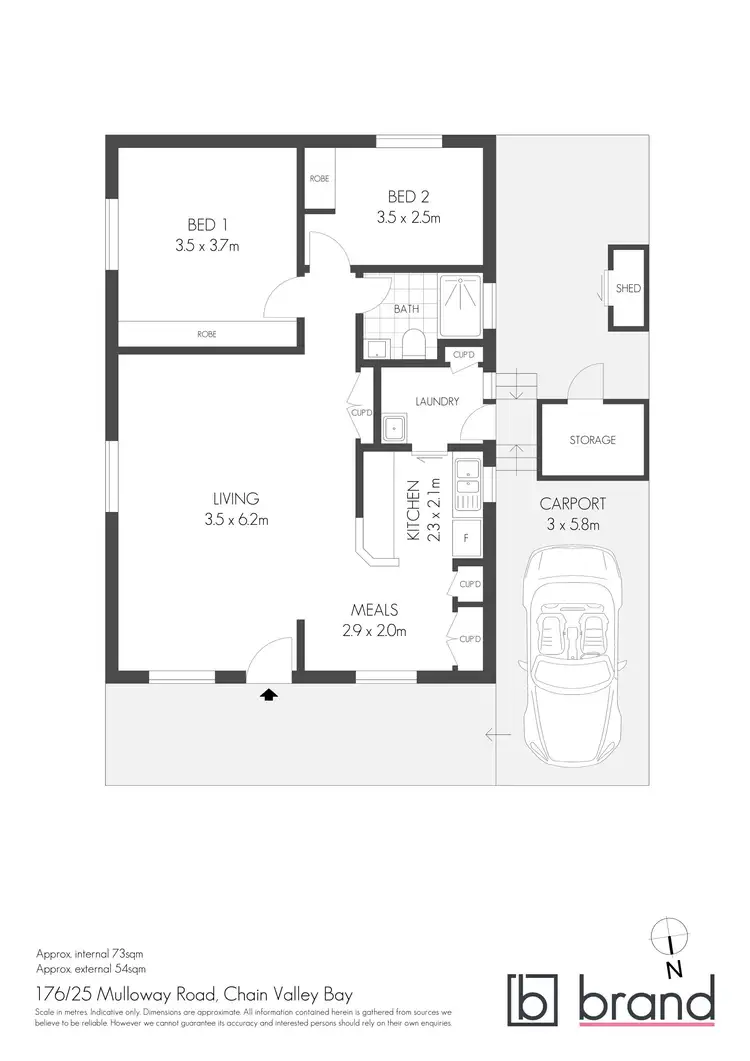 Floorplan of Homely house listing, 176/25 Mulloway Road, Chain Valley Bay NSW 2259