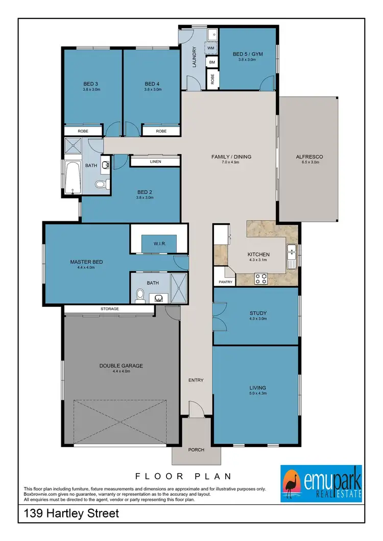 Floorplan of Homely house listing, 139 Hartley Street, Zilzie QLD 4710
