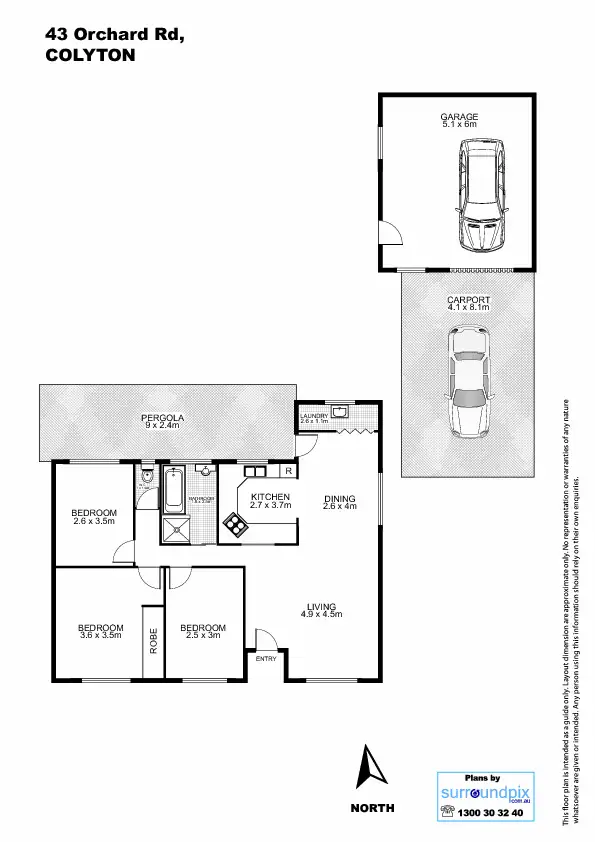 Floorplan of Homely house listing, 43 Orchard Road, Colyton NSW 2760