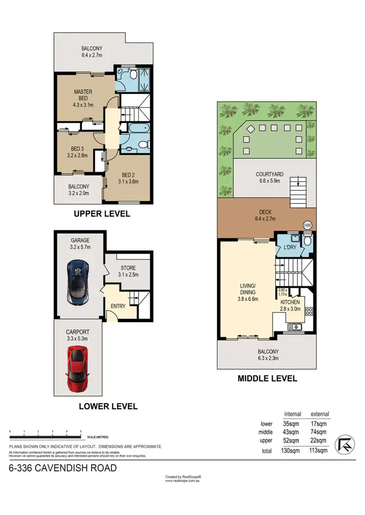 Floorplan of Homely townhouse listing, 6/336 Cavendish Road, Coorparoo QLD 4151