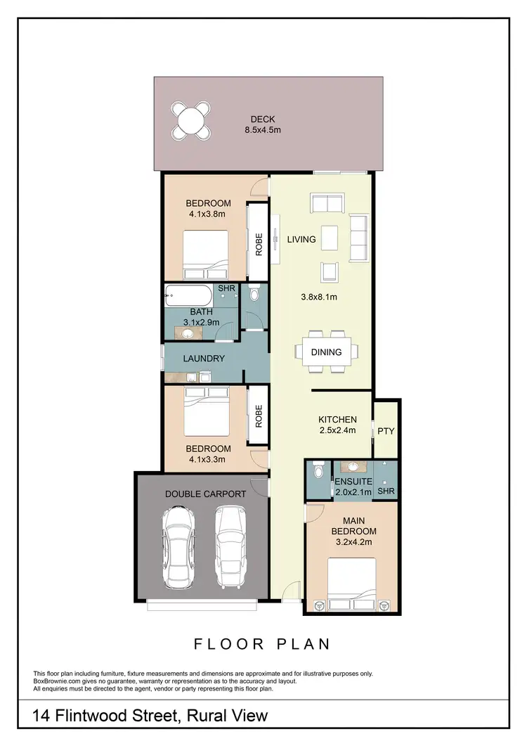 Floorplan of Homely house listing, 14 Flintwood Street, Rural View QLD 4740