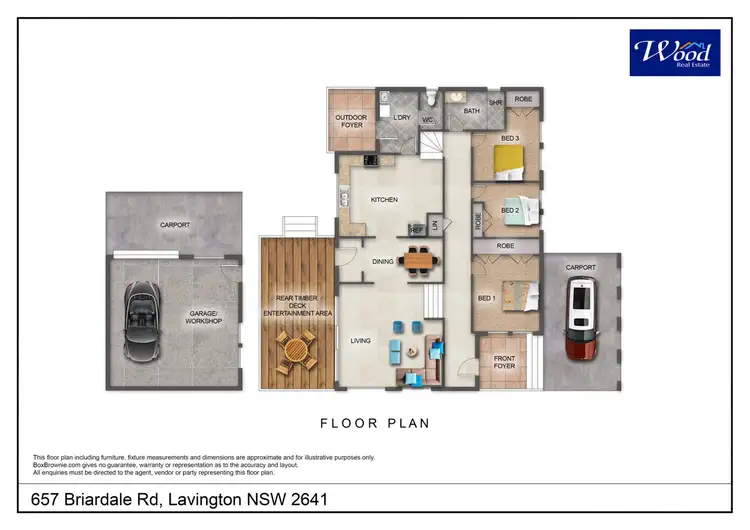 Floorplan of Homely house listing, 657 Briardale Rd, Lavington NSW 2641