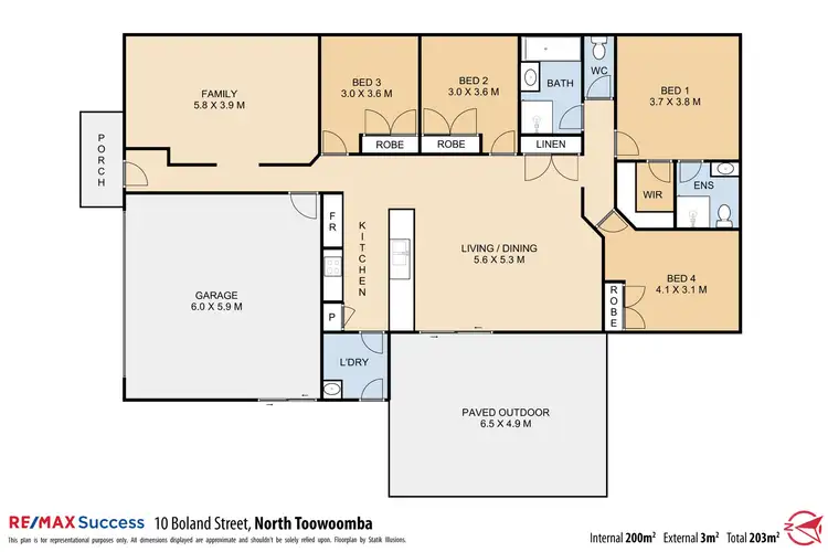 Floorplan of Homely house listing, 10 Boland Street, North Toowoomba QLD 4350