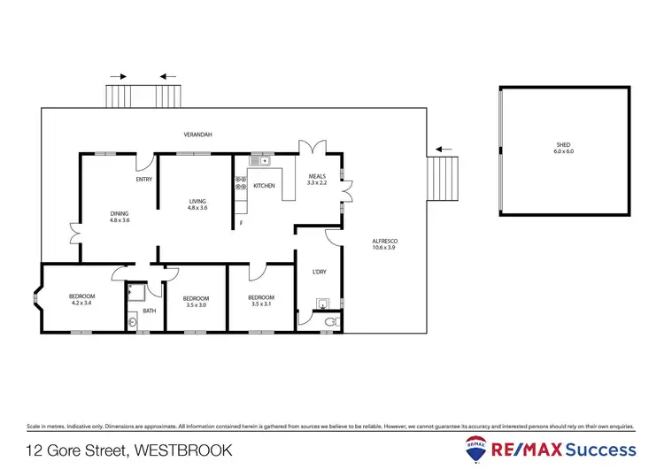 Floorplan of Homely house listing, 12 Gore Street, Westbrook QLD 4350