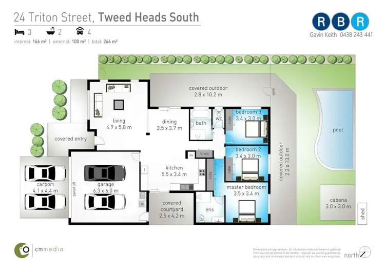 Floorplan of Homely house listing, 24 Triton Street, Tweed Heads South NSW 2486