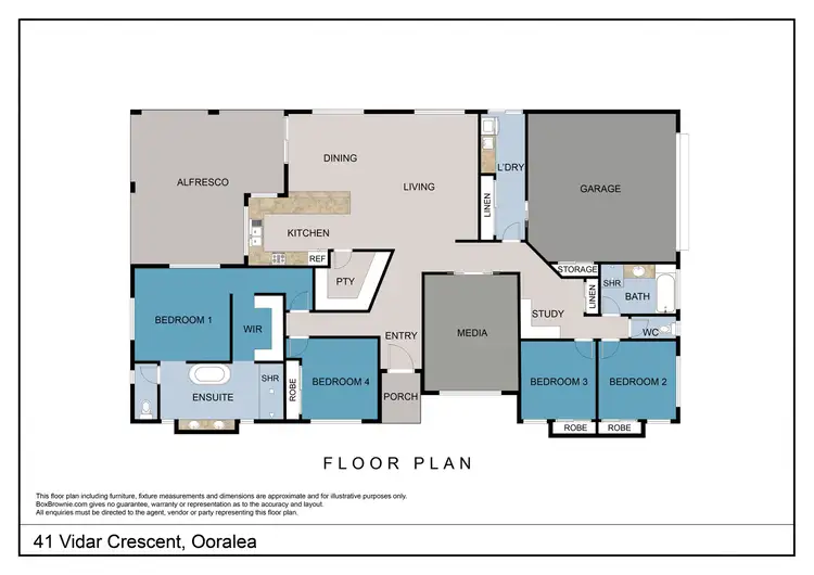 Floorplan of Homely house listing, 41 Vidar Crescent, Ooralea QLD 4740