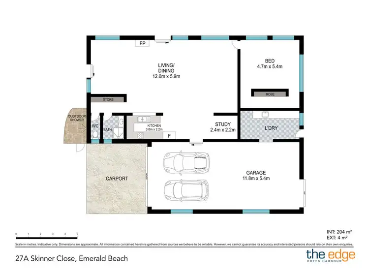Floorplan of Homely house listing, 27A Skinner Close, Emerald Beach NSW 2456