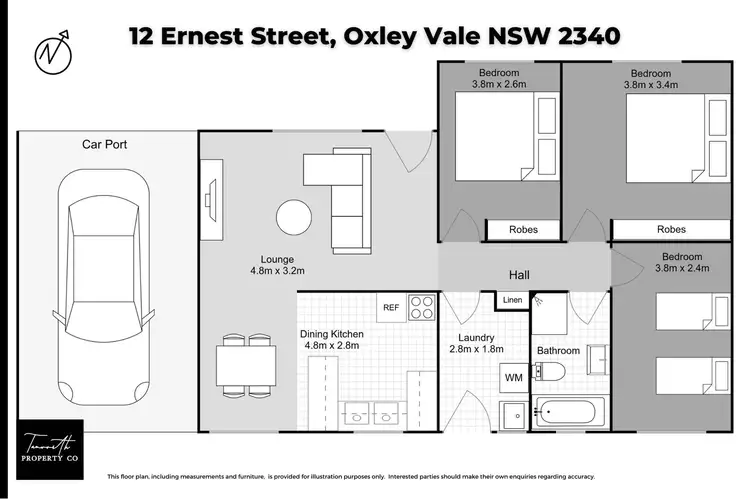 Floorplan of Homely house listing, 12 Ernest Street, Tamworth NSW 2340