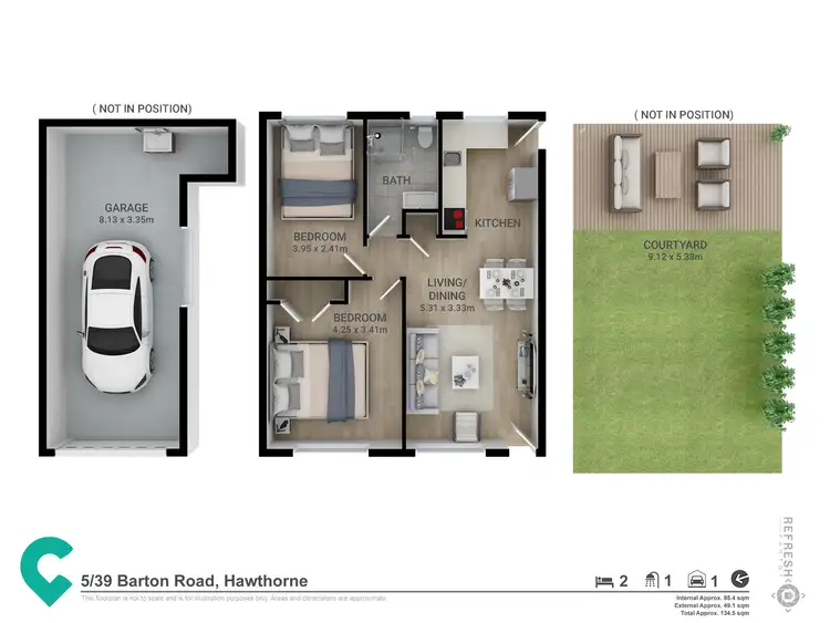 Floorplan of Homely unit listing, 5/39 Barton Road, Hawthorne QLD 4171