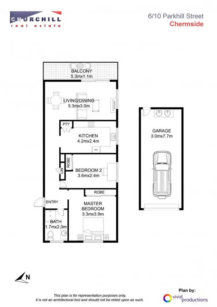 Floorplan of Homely unit listing, 6/10 Parkhill Street, Chermside QLD 4032
