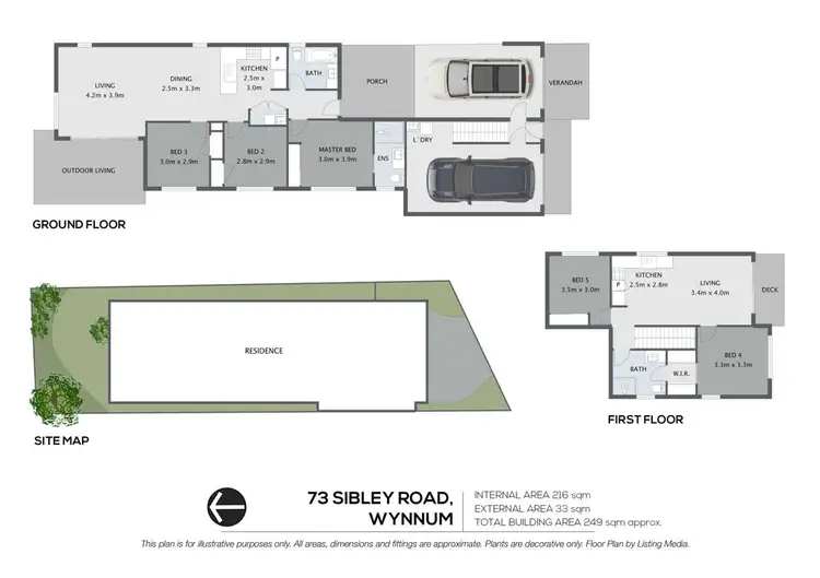 Floorplan of Homely house listing, 73 Sibley Road, Wynnum West QLD 4178