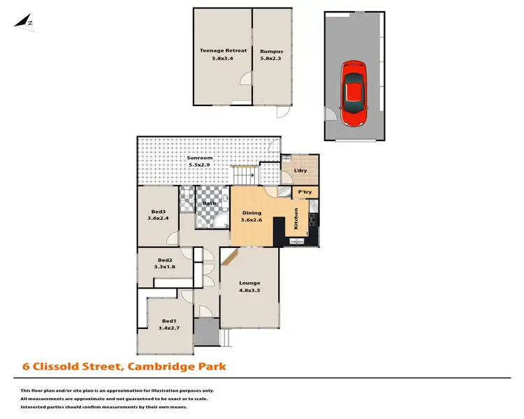 Floorplan of Homely house listing, 6 Clissold Street, Cambridge Park NSW 2747
