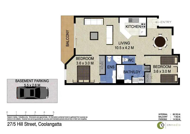Floorplan of Homely unit listing, 27/5 Hill Street, Rainbow Bay QLD 4225