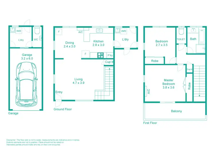 Floorplan of Homely semi-detached listing, 1&2/16 Jilloong Street, Strathpine QLD 4500
