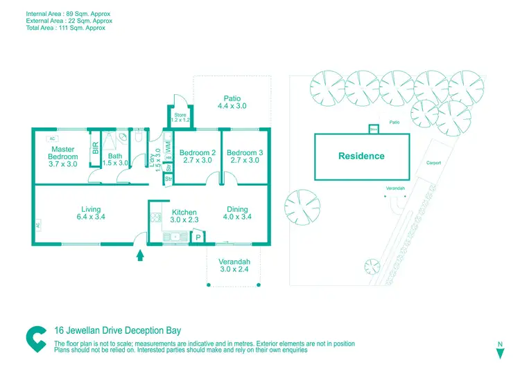 Floorplan of Homely house listing, 16 Jewellan Drive, Deception Bay QLD 4508
