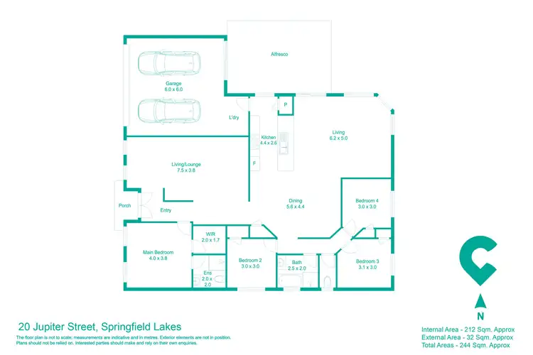 Floorplan of Homely house listing, 20 Jupiter Street, Springfield Lakes QLD 4300