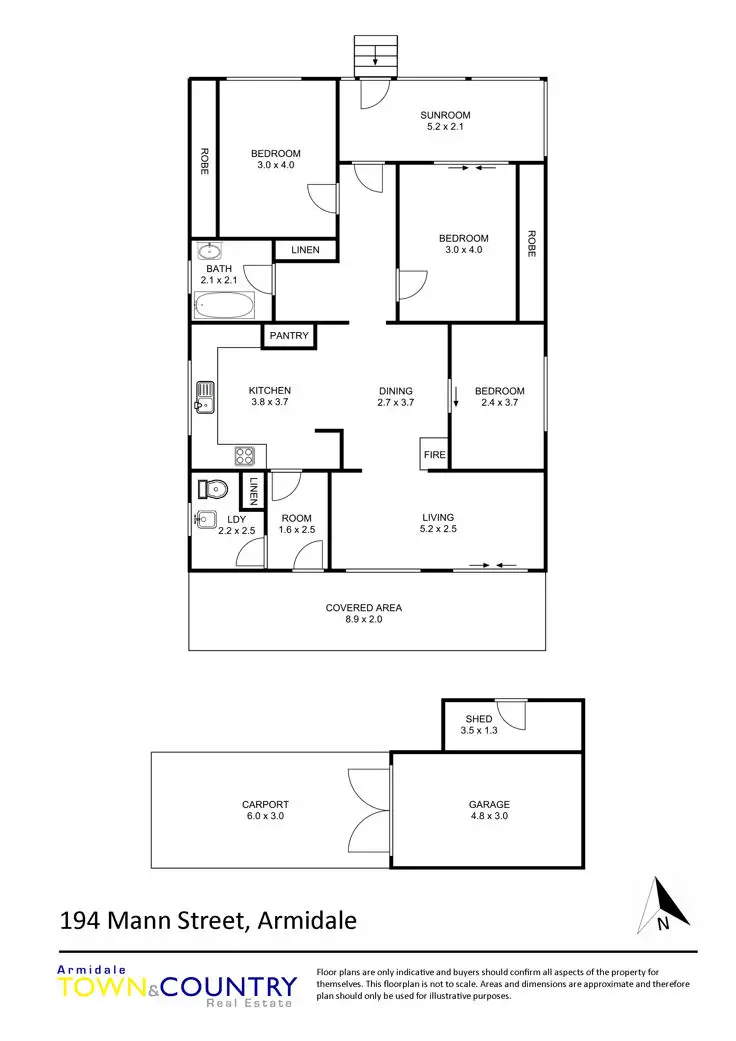 Floorplan of Homely house listing, 194 Mann Street, Armidale NSW 2350