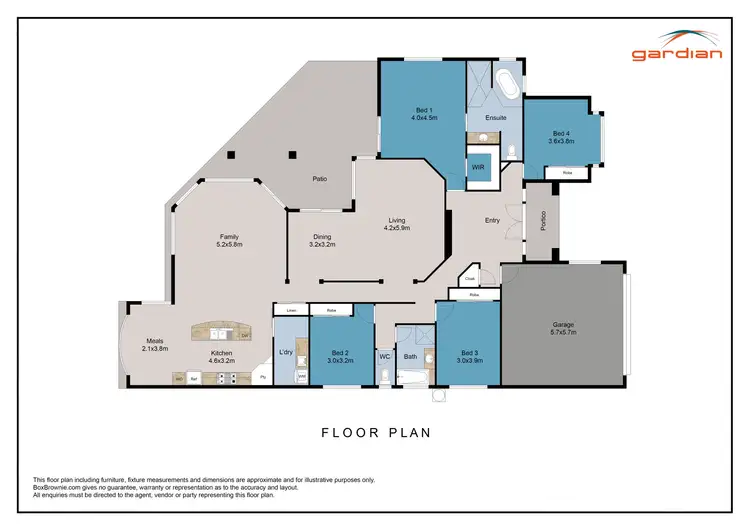 Floorplan of Homely house listing, 6 Angelina Avenue, Glenella QLD 4740