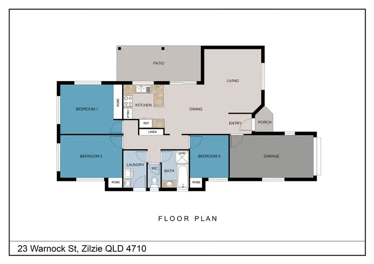 Floorplan of Homely house listing, 23 Warnock Street, Zilzie QLD 4710