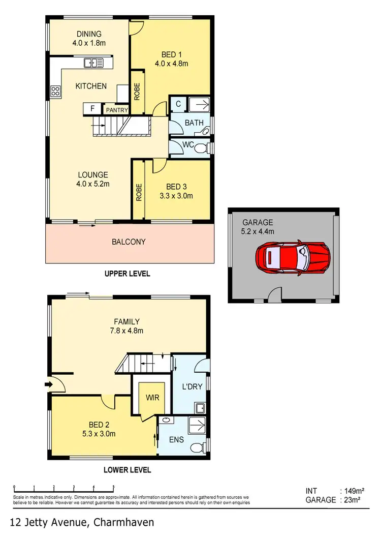 Floorplan of Homely house listing, 12 Jetty Avenue, Charmhaven NSW 2263