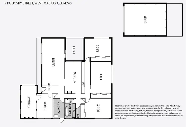 Floorplan of Homely house listing, 9 Podosky Street, West Mackay QLD 4740