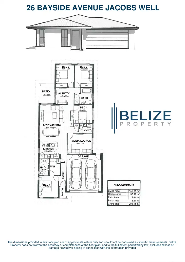 Floorplan of Homely house listing, 26 Bayside Avenue, Jacobs Well QLD 4208