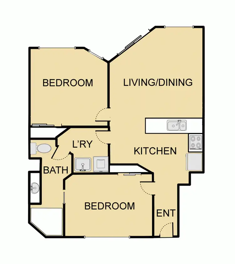 Floorplan of Homely unit listing, 2/32 River Esplanade, Mooloolaba QLD 4557