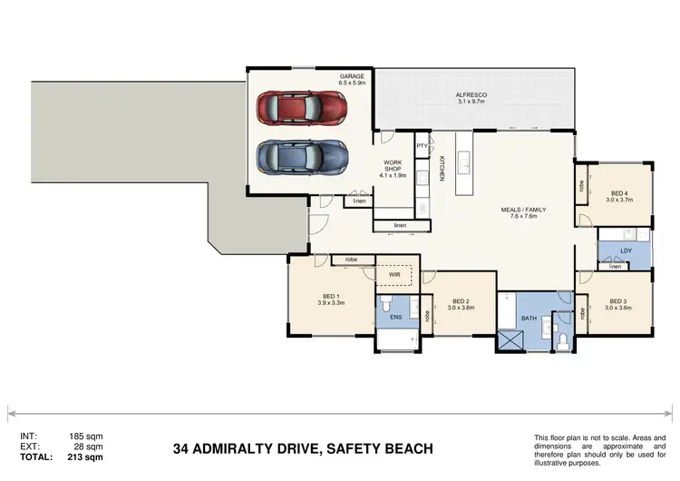 Floorplan of Homely house listing, 34 Admiralty Drive, Safety Beach NSW 2456
