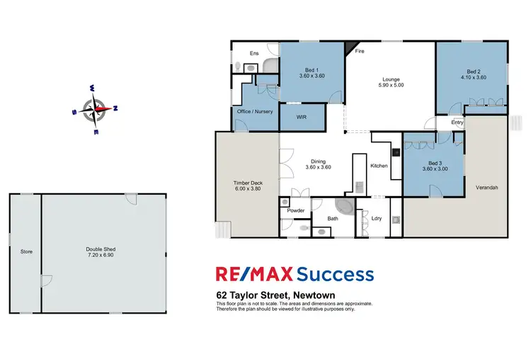 Floorplan of Homely house listing, 62 Taylor Street, Newtown QLD 4350