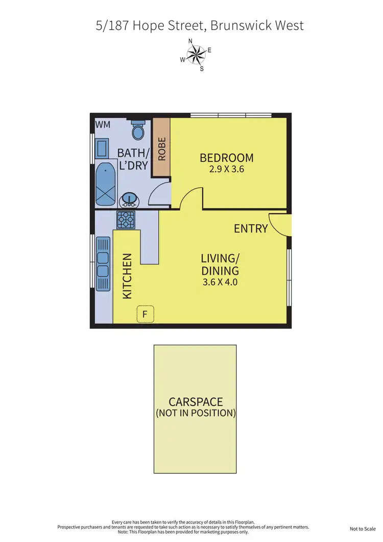 Floorplan of Homely apartment listing, 5/187 Hope Street, Brunswick West VIC 3055