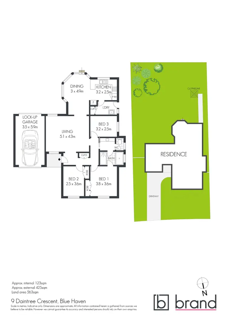 Floorplan of Homely house listing, 9 Daintree Crescent, Blue Haven NSW 2262