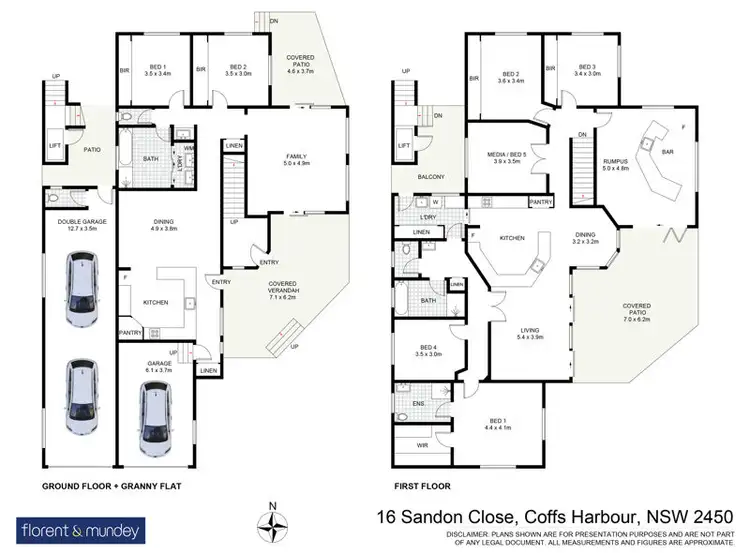 Floorplan of Homely house listing, 16 Sandon Cl, Coffs Harbour NSW 2450