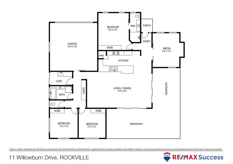 Floorplan of Homely house listing, 11 Willowburn Drive, Rockville QLD 4350