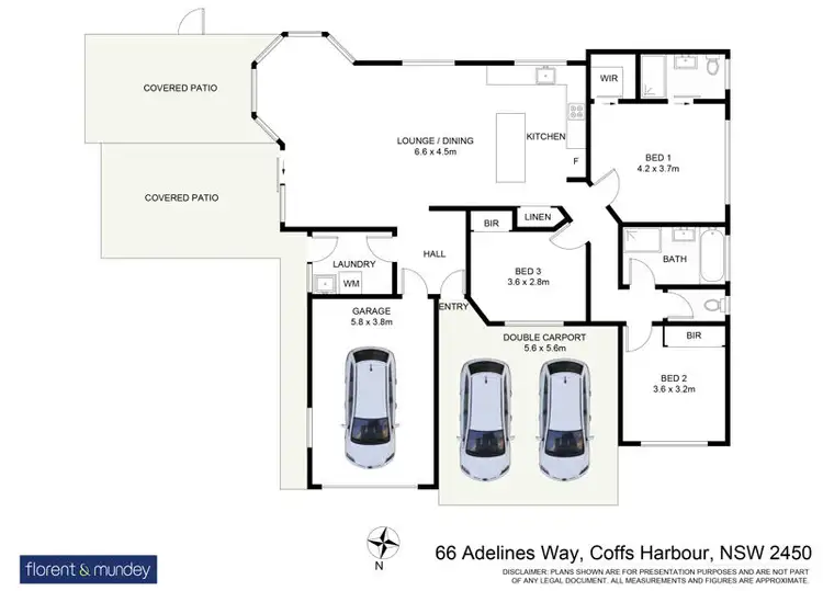Floorplan of Homely house listing, 66 Adelines Way, Coffs Harbour NSW 2450