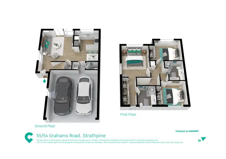 Floorplan of Homely townhouse listing, 55/54 Grahams Road, Strathpine QLD 4500