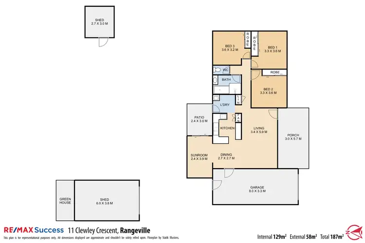 Floorplan of Homely house listing, 11 Clewley Crescent, Rangeville QLD 4350