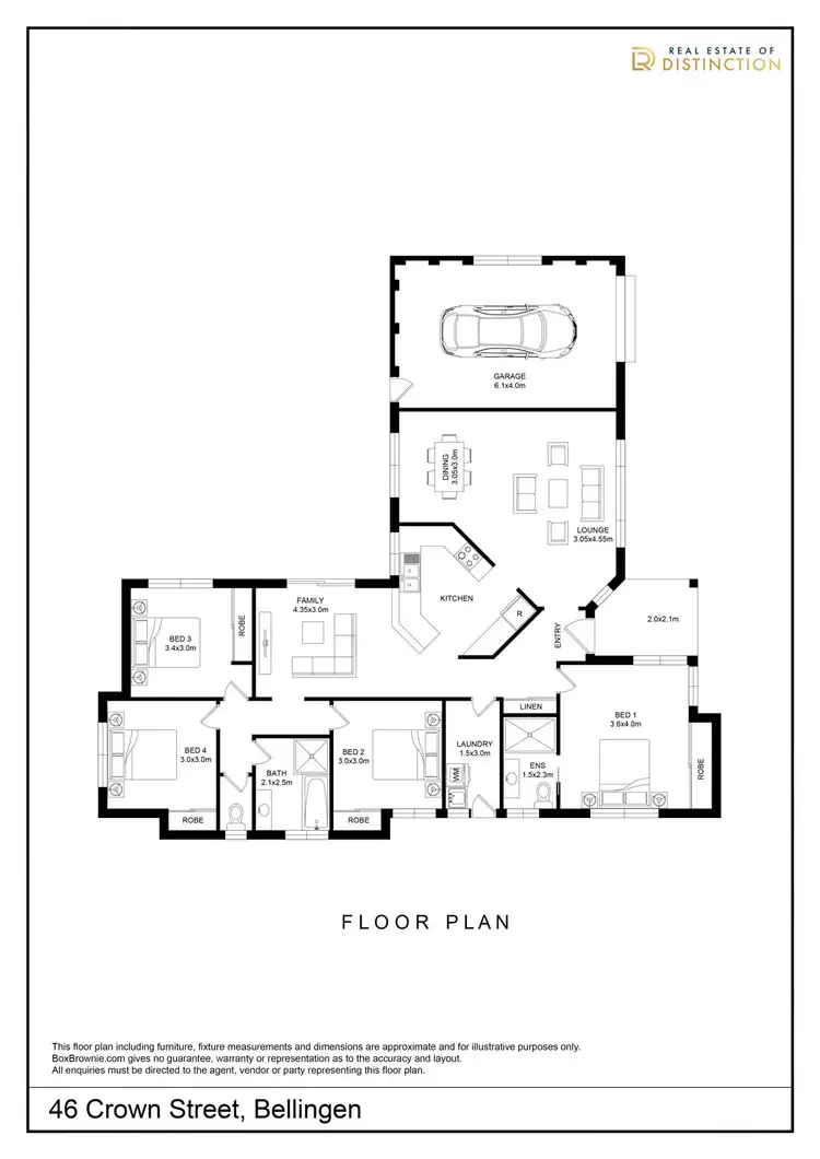 Floorplan of Homely house listing, 46 Crown Street, Bellingen NSW 2454