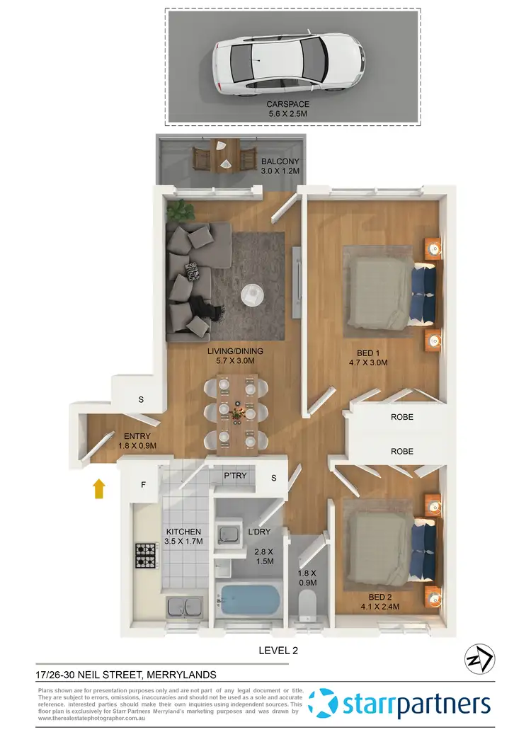 Floorplan of Homely unit listing, 17/26-30 Neil Street, Merrylands NSW 2160