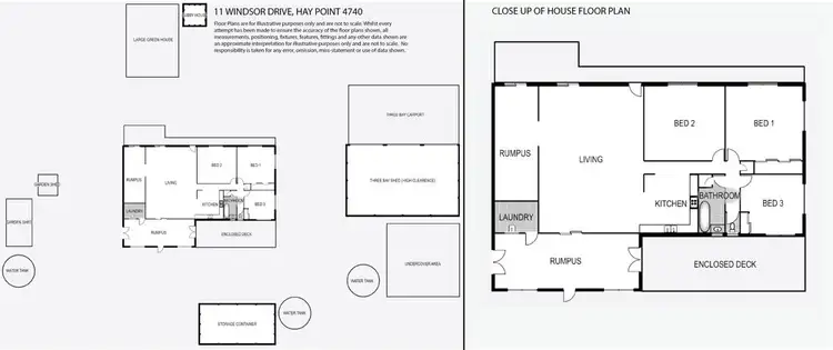 Floorplan of Homely house listing, 11 Windsor Drive, Hay Point QLD 4740