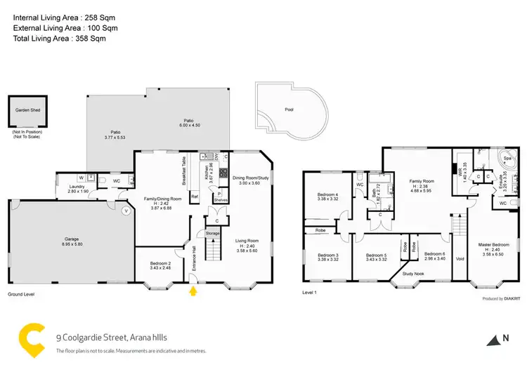 Floorplan of Homely house listing, 9 Coolgardie Court, Arana Hills QLD 4054