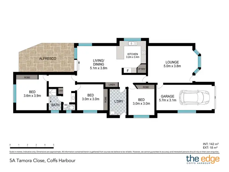 Floorplan of Homely house listing, 5a Tamora Close, Coffs Harbour NSW 2450