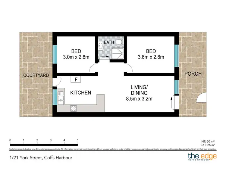 Floorplan of Homely villa listing, 1/21 York Street, Coffs Harbour NSW 2450