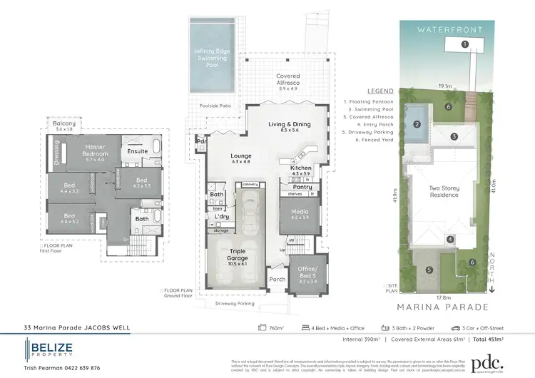 Floorplan of Homely house listing, 33 Marina Parade, Jacobs Well QLD 4208