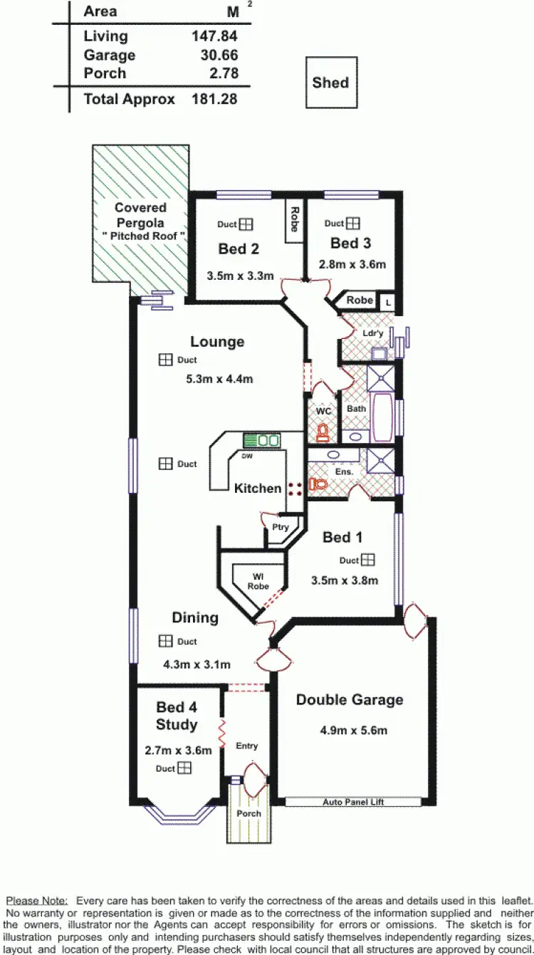Floorplan of Homely house listing, 5 Nambucca Avenue, West Lakes Shore SA 5020