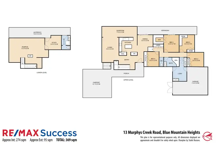Floorplan of Homely house listing, 13 Murphys Creek Road, Blue Mountain Heights QLD 4350