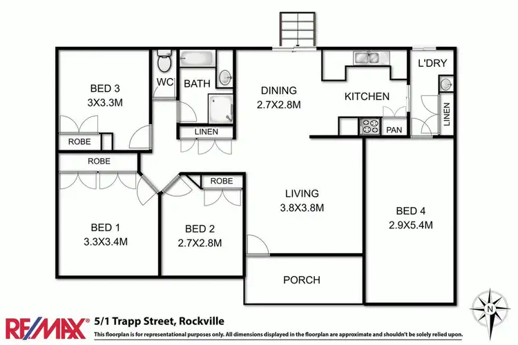 Floorplan of Homely unit listing, 5/1 Trapp Street, Rockville QLD 4350