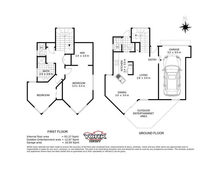 Floorplan of Homely unit listing, 2/53 High Street, Rangeville QLD 4350