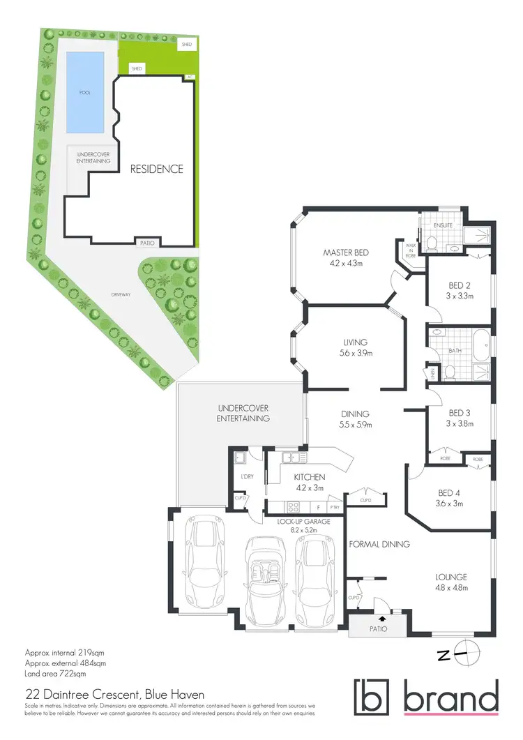 Floorplan of Homely house listing, 22 Daintree Crescent, Blue Haven NSW 2262
