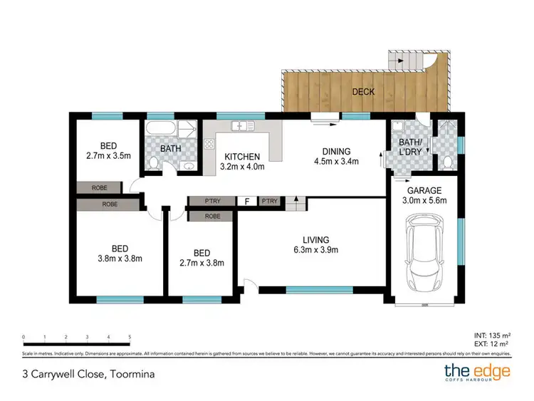 Floorplan of Homely house listing, 3 Carrywell Crescent, Toormina NSW 2452